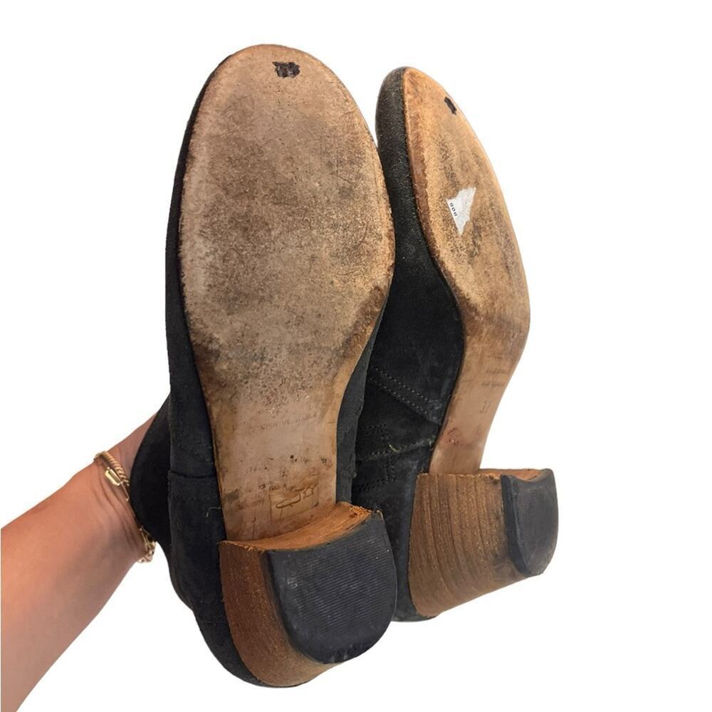 Isabel Marant Dark Brown Suede Booties 6.5 western cowgirl country - Picture 7 of 9